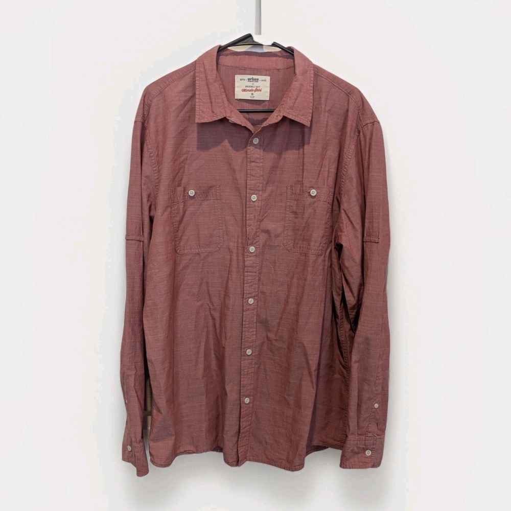 Utility Grunge Urban Pipeline Shirt XXL Cotton Workwear Earthcore Red